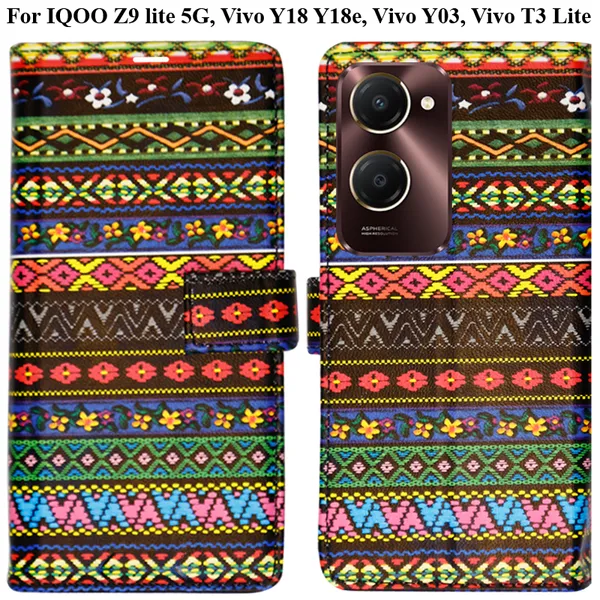 Multicolor_Premium_Flip_Cover_For_Iqoo_Z9_Lite_5G,_Vivo_Y18_Y18E,_Vivo_Y03,_Vivo_T3_Lite