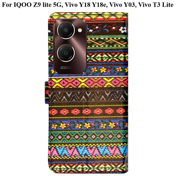 Multicolor_Premium_Flip_Cover_For_Iqoo_Z9_Lite_5G,_Vivo_Y18_Y18E,_Vivo_Y03,_Vivo_T3_Lite