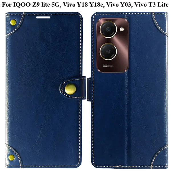 Blue_Premium_Flip_Cover_For_Iqoo_Z9_Lite_5G,_Vivo_Y18_Y18E,_Vivo_Y03,_Vivo_T3_Lite