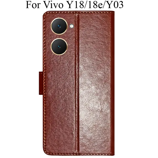 Brown_Premium_Flip_Cover_For_Vivo_Y18_Y18E_Vivo_Y03,_Vivo_T3_Lite