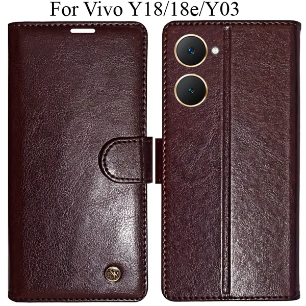 Beige_Premium_Flip_Cover_For_Vivo_Y18_Y18E_Vivo_Y03,_Vivo_T3_Lite