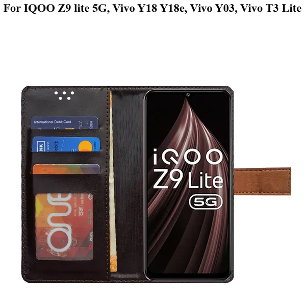 Brown_Premium_Flip_Cover_For_Iqoo_Z9_Lite_5G,_Vivo_Y18_Y18E,_Vivo_Y03,_Vivo_T3_Lite
