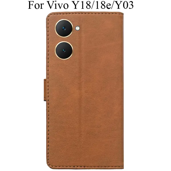 Brown_Premium_Flip_Cover_For_Vivo_Y18_Y18E_Vivo_Y03,_Vivo_T3_Lite