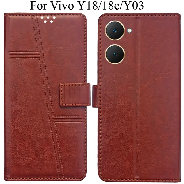 Brown_Premium_Flip_Cover_For_Vivo_Y18_Y18E_Vivo_Y03,_Vivo_T3_Lite