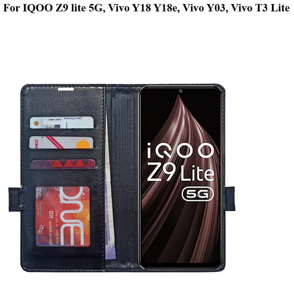 Black_Premium_Flip_Cover_For_Iqoo_Z9_Lite_5G,_Vivo_Y18_Y18E,_Vivo_Y03,_Vivo_T3_Lite