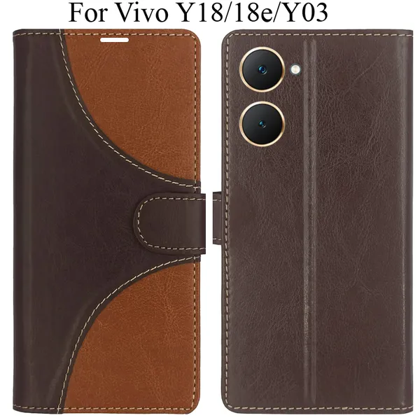 Brown_Premium_Flip_Cover_For_Vivo_Y18_Y18E_Vivo_Y03,_Vivo_T3_Lite
