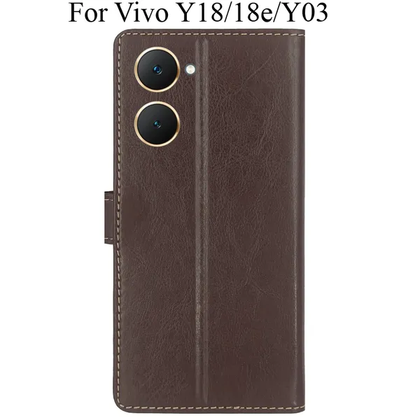 Brown_Premium_Flip_Cover_For_Vivo_Y18_Y18E_Vivo_Y03,_Vivo_T3_Lite