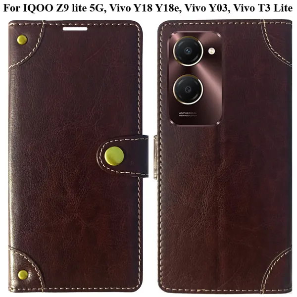 Beige_Premium_Flip_Cover_For_Iqoo_Z9_Lite_5G,_Vivo_Y18_Y18E,_Vivo_Y03,_Vivo_T3_Lite