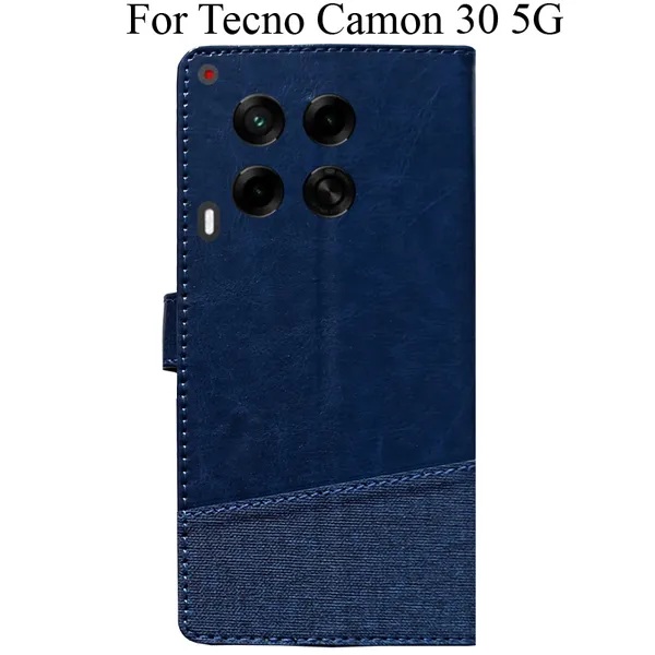 Blue_Premium_Flip_Cover_For_Tecno_Camon_30_5G