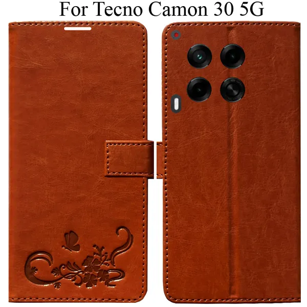 Orange_Premium_Flip_Cover_For_Tecno_Camon_30_5G