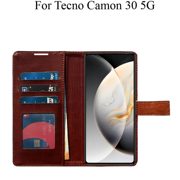 Orange_Premium_Flip_Cover_For_Tecno_Camon_30_5G