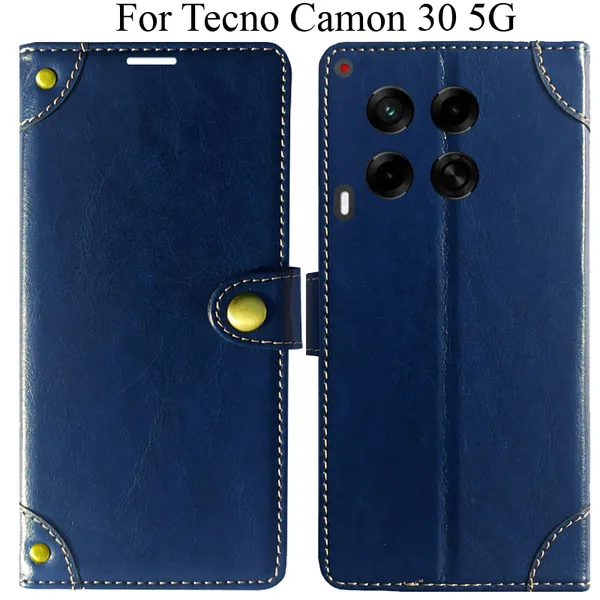 Blue_Premium_Flip_Cover_For_Tecno_Camon_30_5G