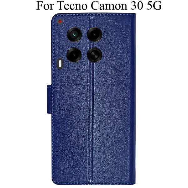 Blue_Premium_Flip_Cover_For_Tecno_Camon_30_5G