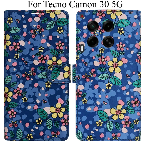 Blue_Premium_Flip_Cover_For_Tecno_Camon_30_5G