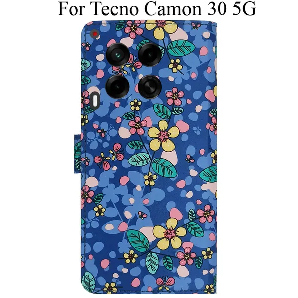 Blue_Premium_Flip_Cover_For_Tecno_Camon_30_5G