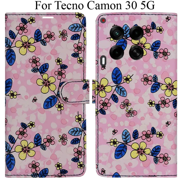 Pink_Premium_Flip_Cover_For_Tecno_Camon_30_5G