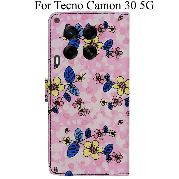 Pink_Premium_Flip_Cover_For_Tecno_Camon_30_5G