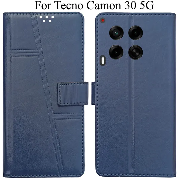 Blue_Premium_Flip_Cover_For_Tecno_Camon_30_5G