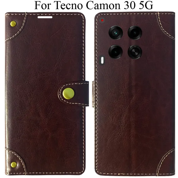 Beige_Premium_Flip_Cover_For_Tecno_Camon_30_5G