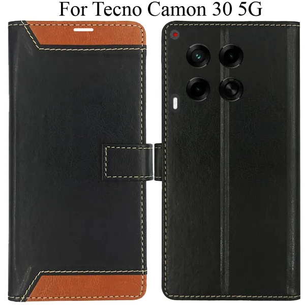 Brown_Premium_Flip_Cover_For_Tecno_Camon_30_5G