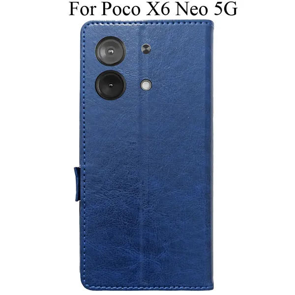 Blue_Premium_Flip_Cover_For_Poco_X6_Neo_5G