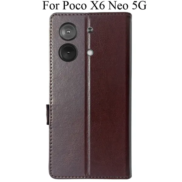Brown_Premium_Flip_Cover_For_Poco_X6_Neo_5G