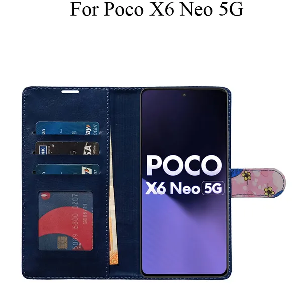 Pink_Premium_Flip_Cover_For_Poco_X6_Neo_5G