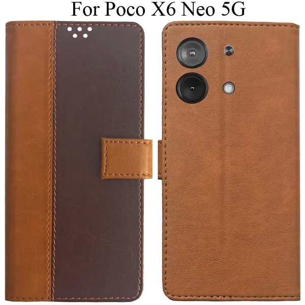 Brown_Premium_Flip_Cover_For_Poco_X6_Neo_5G