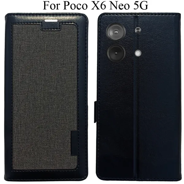 Black_Premium_Flip_Cover_For_Poco_X6_Neo_5G