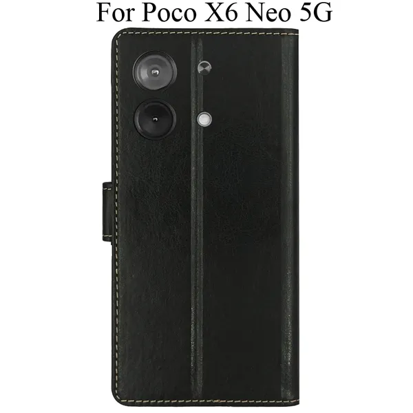 Black_Premium_Flip_Cover_For_Poco_X6_Neo_5G