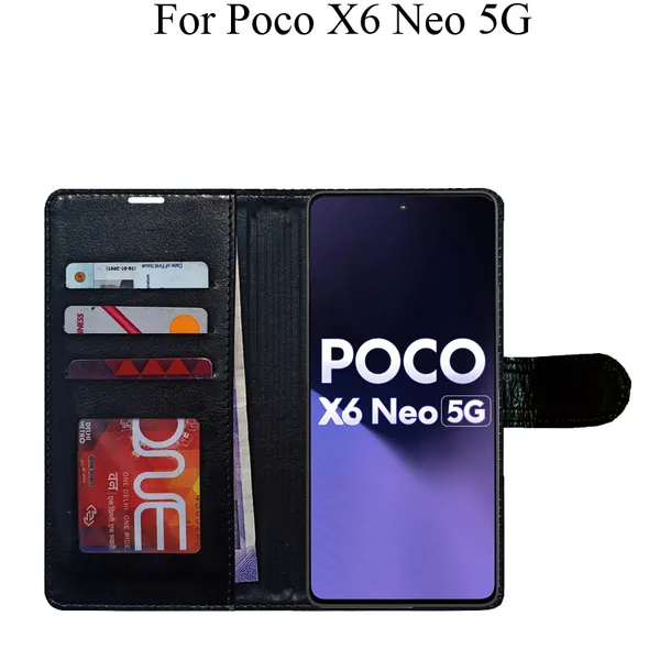 Black_Premium_Flip_Cover_For_Poco_X6_Neo_5G