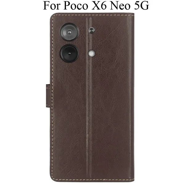 Brown_Premium_Flip_Cover_For_Poco_X6_Neo_5G