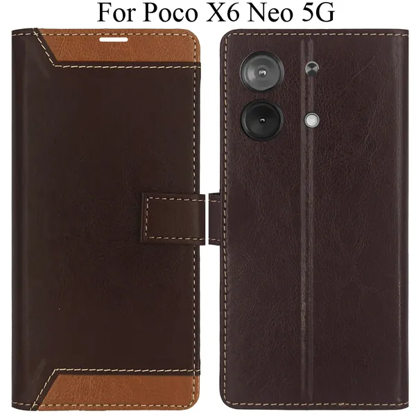 Brown_Premium_Flip_Cover_For_Poco_X6_Neo_5G