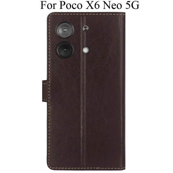 Brown_Premium_Flip_Cover_For_Poco_X6_Neo_5G