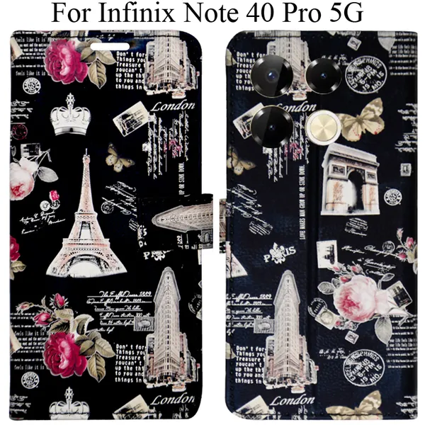 Black_Premium_Flip_Cover_For_Infinix_Note_40_Pro_5G