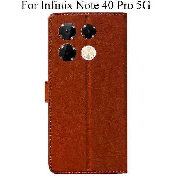 Orange_Premium_Flip_Cover_For_Infinix_Note_40_Pro_5G