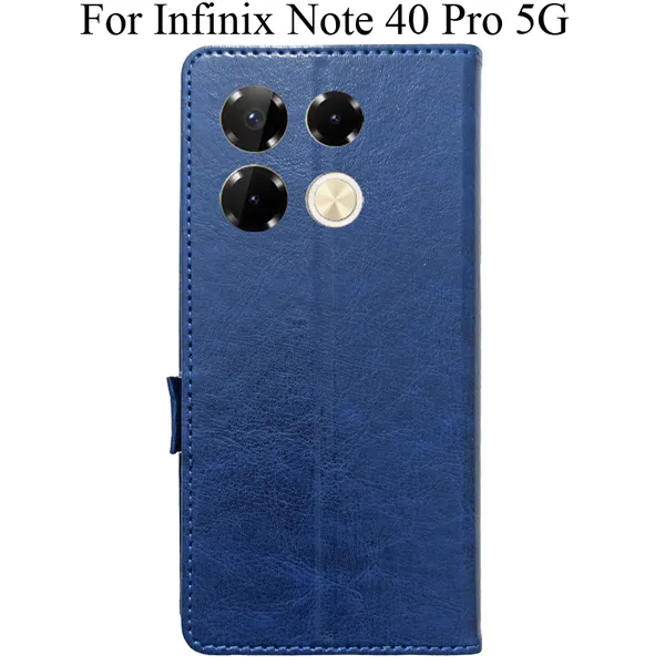 Blue_Premium_Flip_Cover_For_Infinix_Note_40_Pro_5G