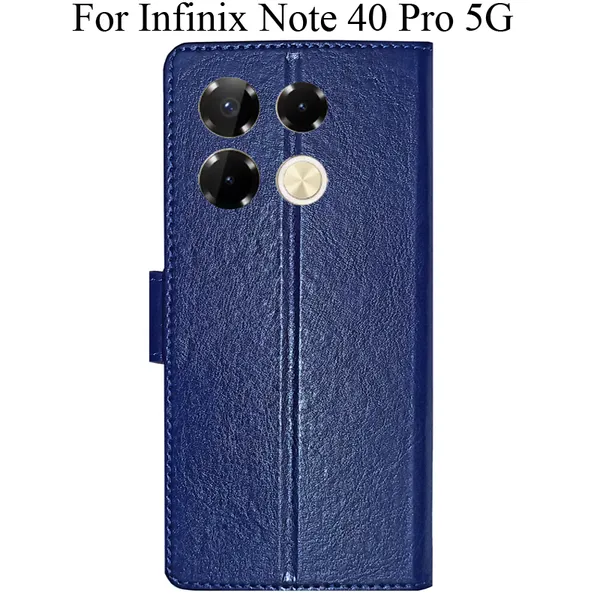 Blue_Premium_Flip_Cover_For_Infinix_Note_40_Pro_5G