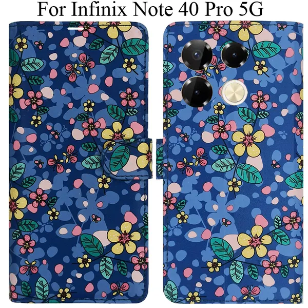 Blue_Premium_Flip_Cover_For_Infinix_Note_40_Pro_5G