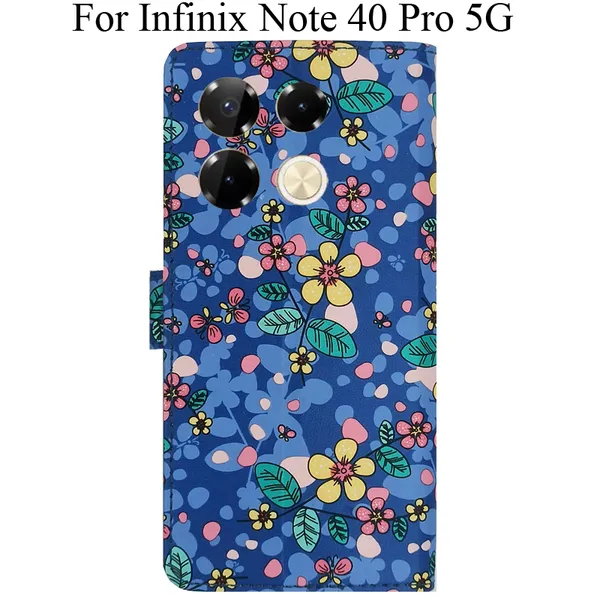 Blue_Premium_Flip_Cover_For_Infinix_Note_40_Pro_5G