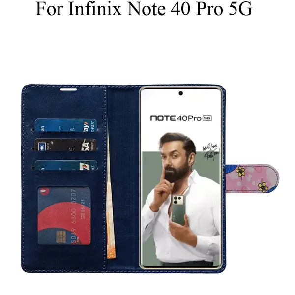 Pink_Premium_Flip_Cover_For_Infinix_Note_40_Pro_5G
