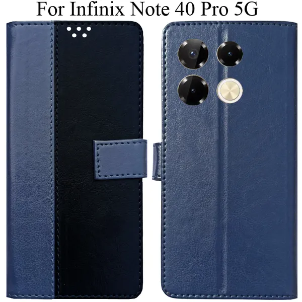 Black_Premium_Flip_Cover_For_Infinix_Note_40_Pro_5G