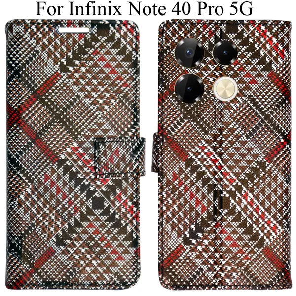 Red_Premium_Flip_Cover_For_Infinix_Note_40_Pro_5G