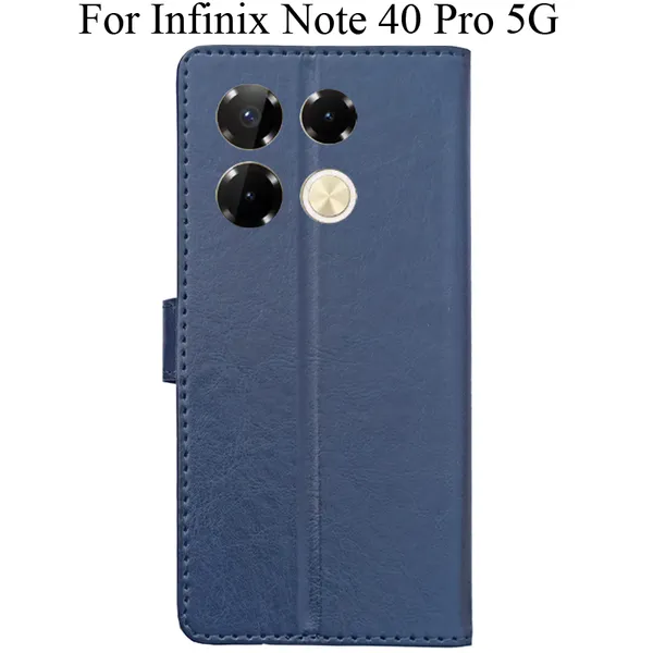 Blue_Premium_Flip_Cover_For_Infinix_Note_40_Pro_5G