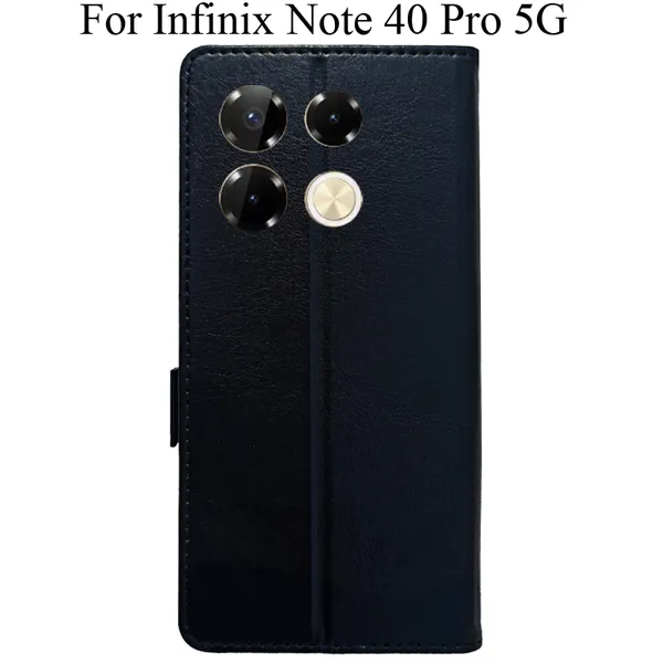 Black_Premium_Flip_Cover_For_Infinix_Note_40_Pro_5G