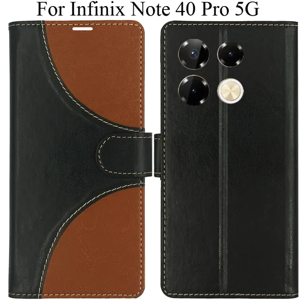 Black_Premium_Flip_Cover_For_Infinix_Note_40_Pro_5G