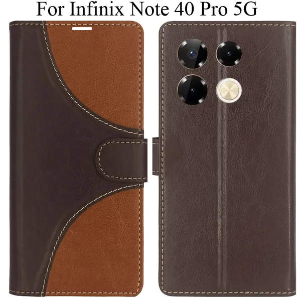 Brown_Premium_Flip_Cover_For_Infinix_Note_40_Pro_5G