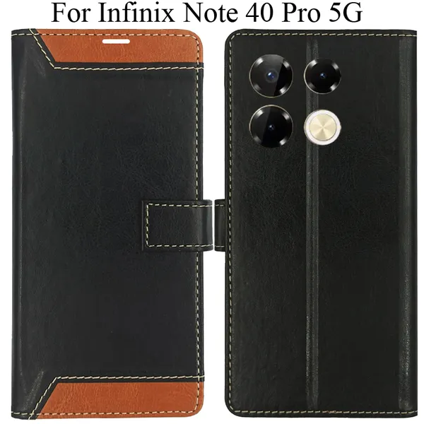Brown_Premium_Flip_Cover_For_Infinix_Note_40_Pro_5G