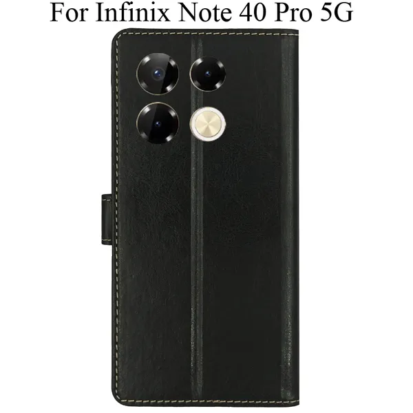 Brown_Premium_Flip_Cover_For_Infinix_Note_40_Pro_5G