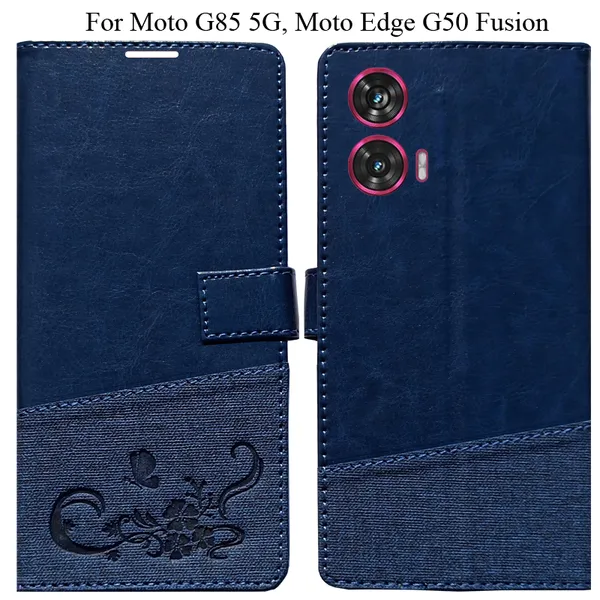 Blue_Premium_Flip_Cover_For_Moto_G85_5G,_Moto_Edge_50_Fusion_5G